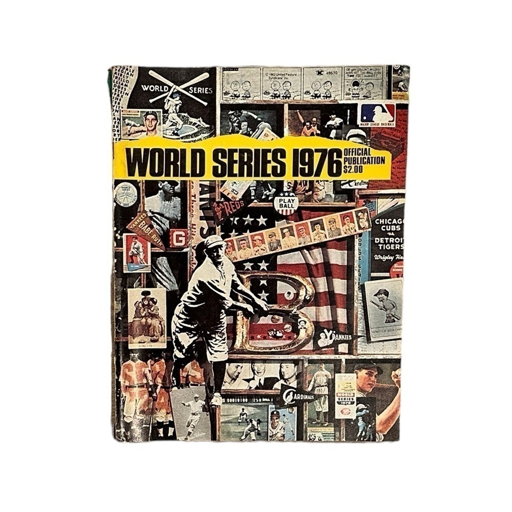 1976 World Series Official Publication Vintage Magazine Yearbook 18106
